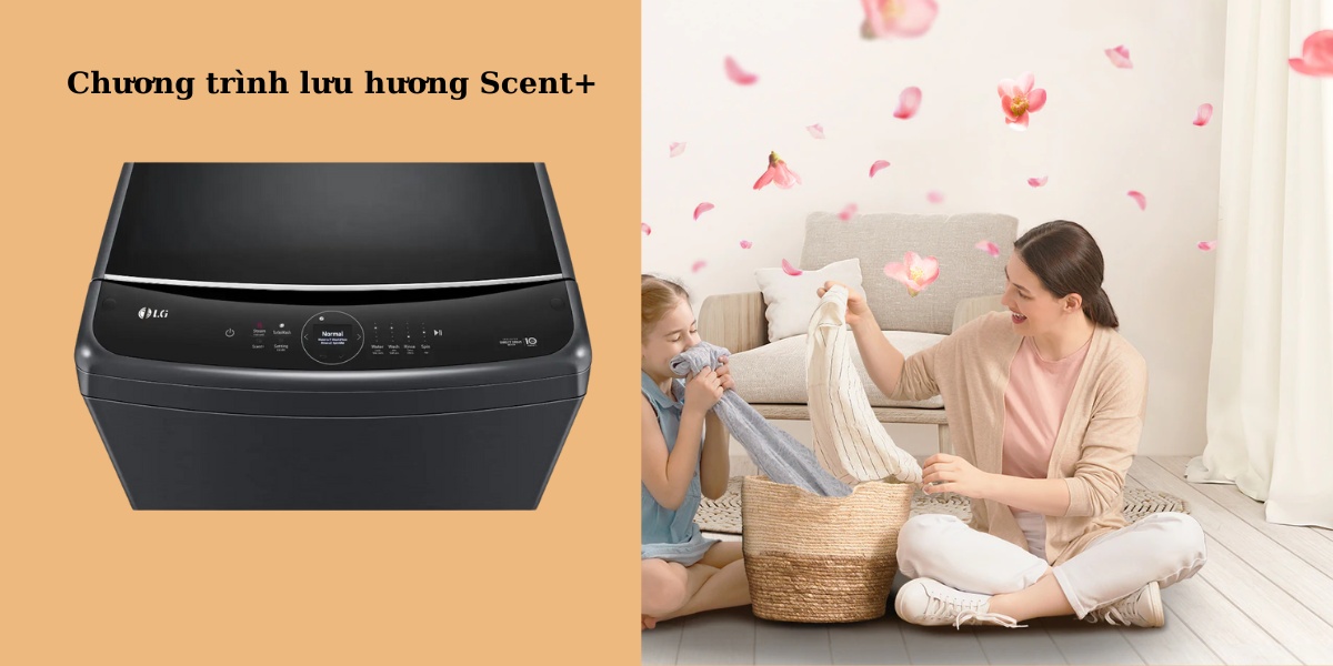 Quần áo giữ được hương thơm lâu hơn với chương trình lưu hương Scent+