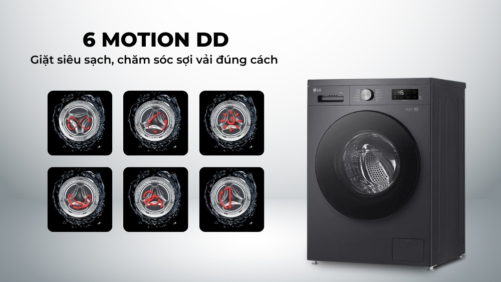 Công nghệ 6 Motion DD chăm sóc sợi vải tối ưu