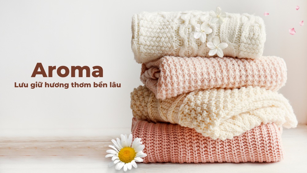 Công nghệ giặt Aroma lưu giữ hương thơm trên quần áo