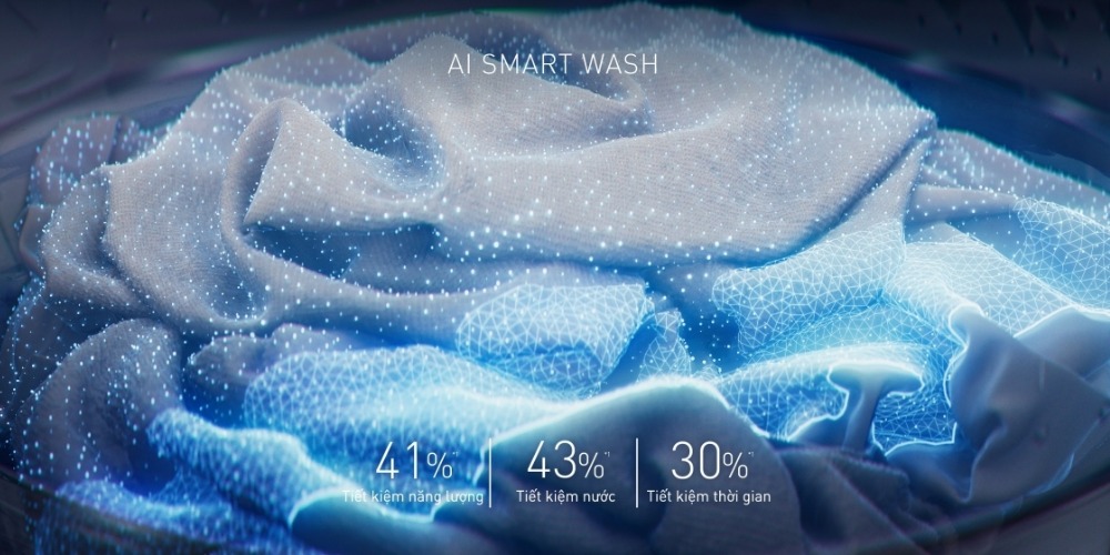 Công nghệ giặt thông minh AI Smart Wash với cảm biến Econavi trên máy giặt Panasonic cửa trên