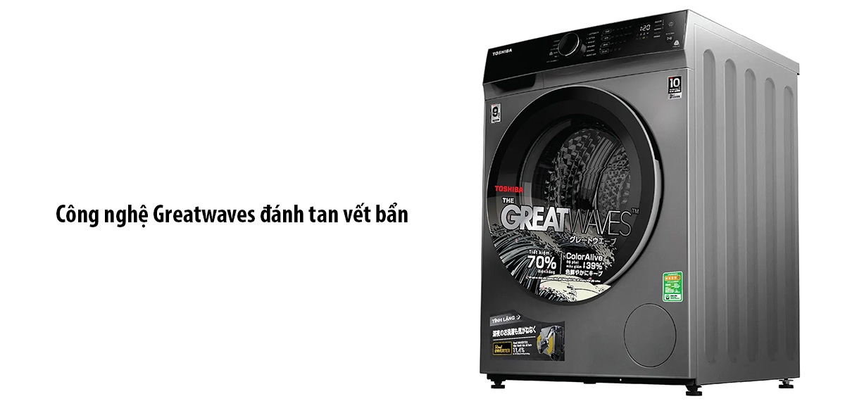 Công nghệ Greatwaves đánh tan vết bẩn