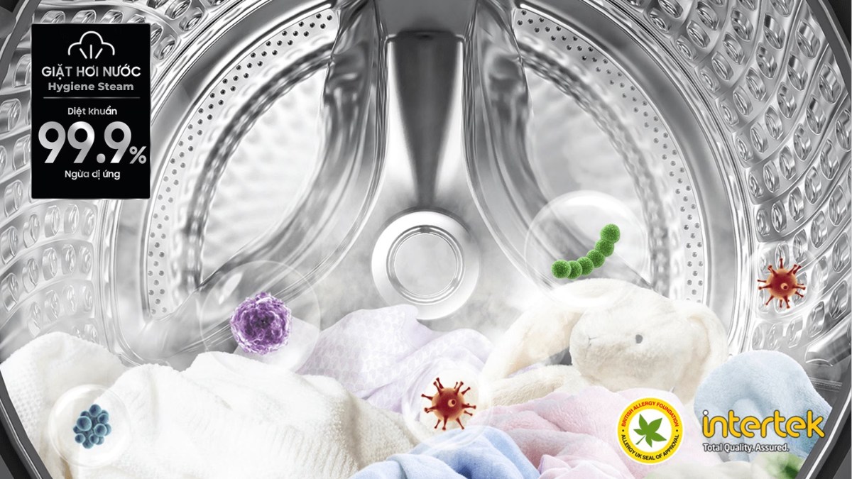 Công nghệ Hygiene Steam diệt khuẩn áo quần bằng hơi nước