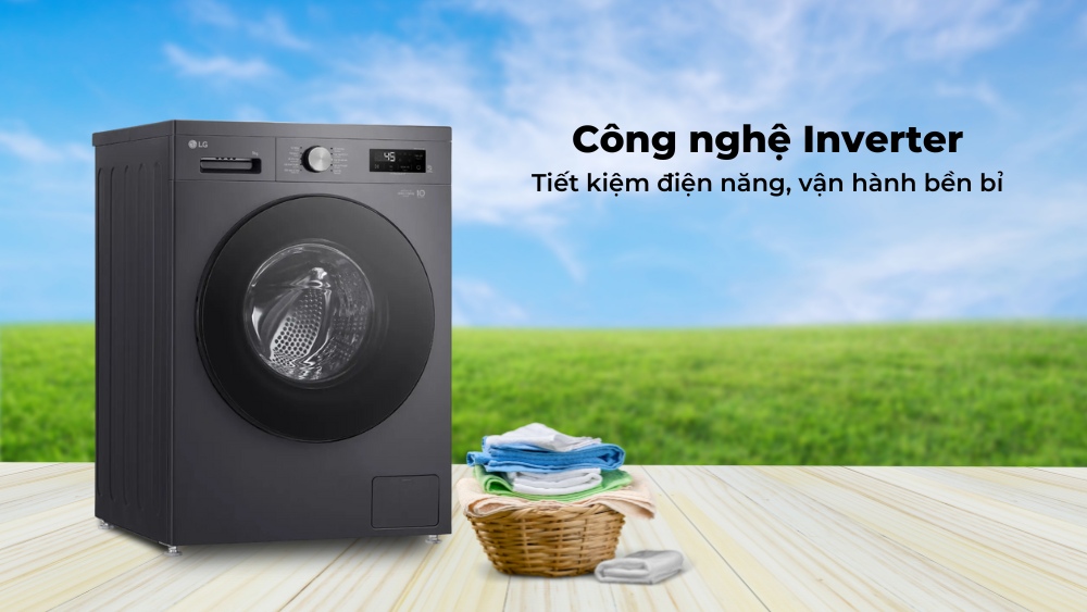 Công nghệ Inverter tiên tiến giúp máy vận hành bền bỉ, tiết kiệm điện