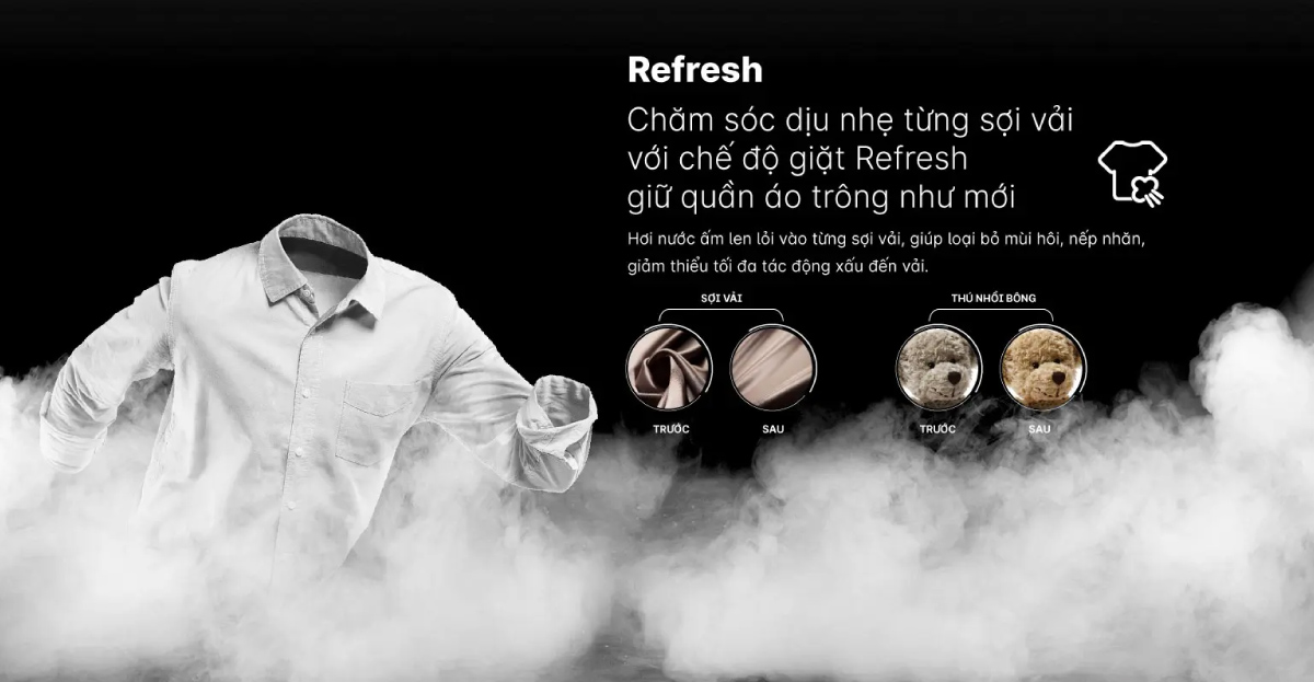 Chương trình Refresh giúp quần áo luôn trông như mới