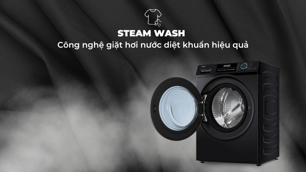 Công nghệ Steam Wash diệt khuẩn quần áo bằng hơi nước