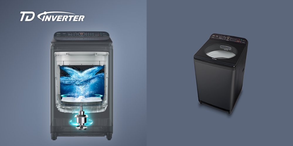 Công nghệ TD Inverter được áp dụng trong máy giặt Panasonic cửa trên