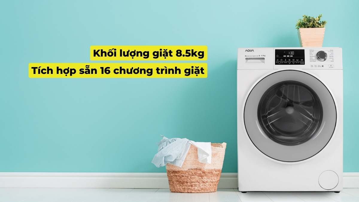 Máy được tích hợp sẵn đa dạng chương trình giặt