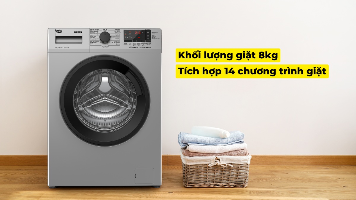 Máy được tích hợp đa dạng chương trình giặt