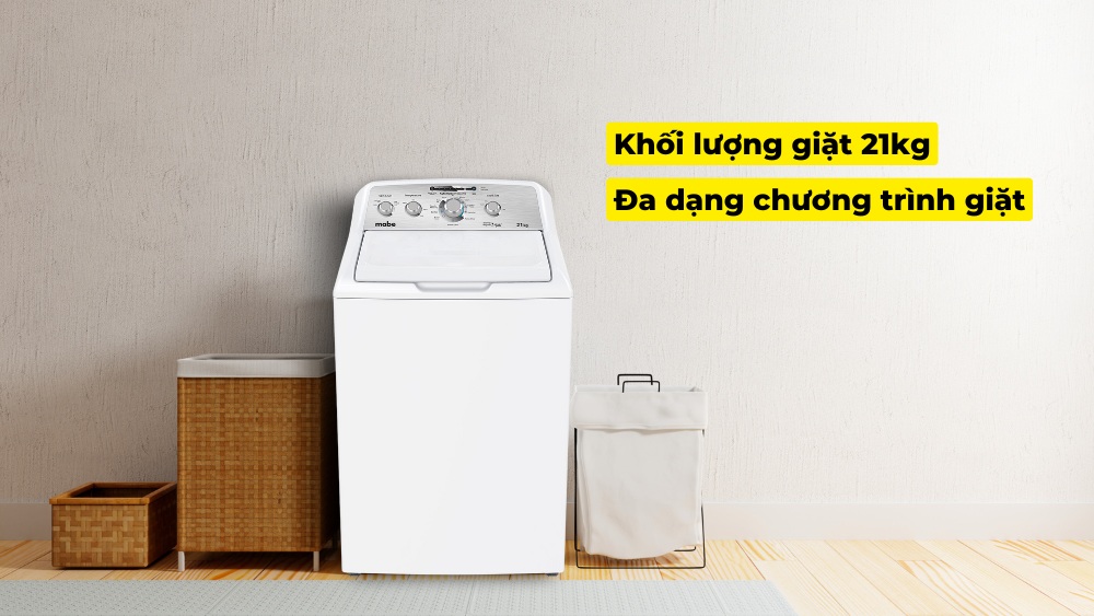 Máy sở hữu khối lượng giặt lớn, đa dạng chương trình giặt