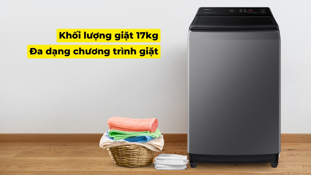 Máy sở hữu khối lượng giặt lớn, đa dạng chương trình giặt