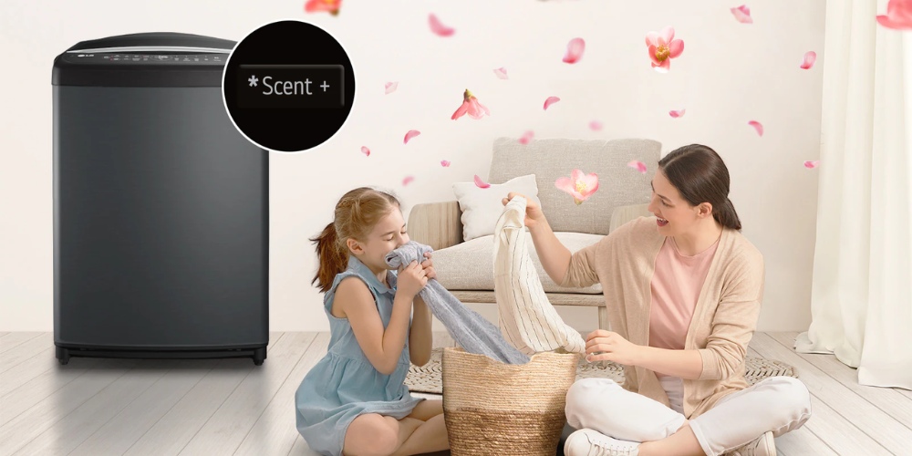 Máy giặt LG cửa trên có chương trình giặt lưu hương Scent+