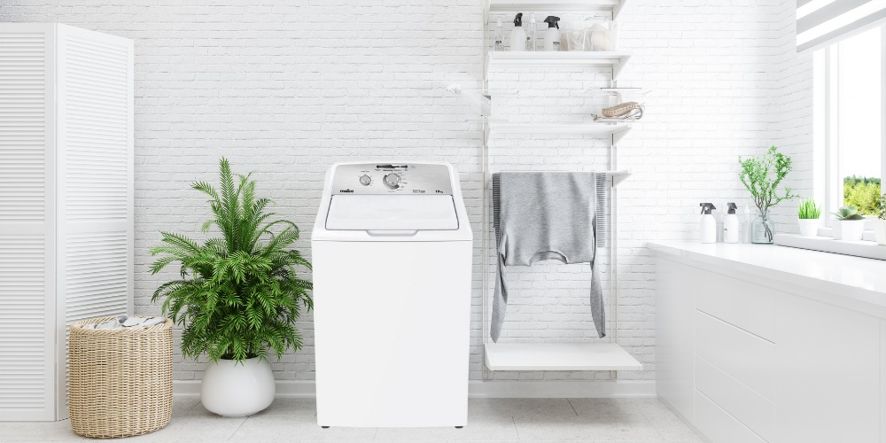 Máy giặt Mabe cửa trên được thiết kế hiện đại, thân thiện