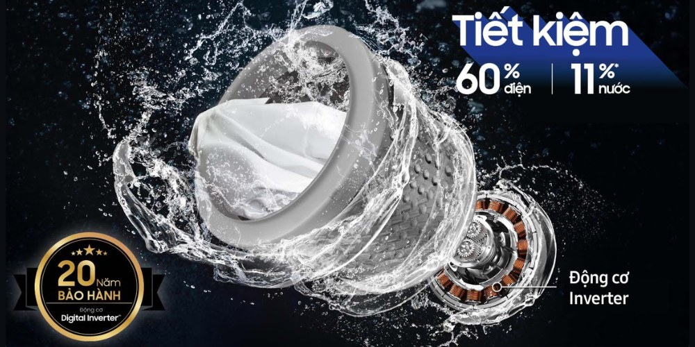 Máy giặt Samsung cửa trên với công nghệ Digital Inverter