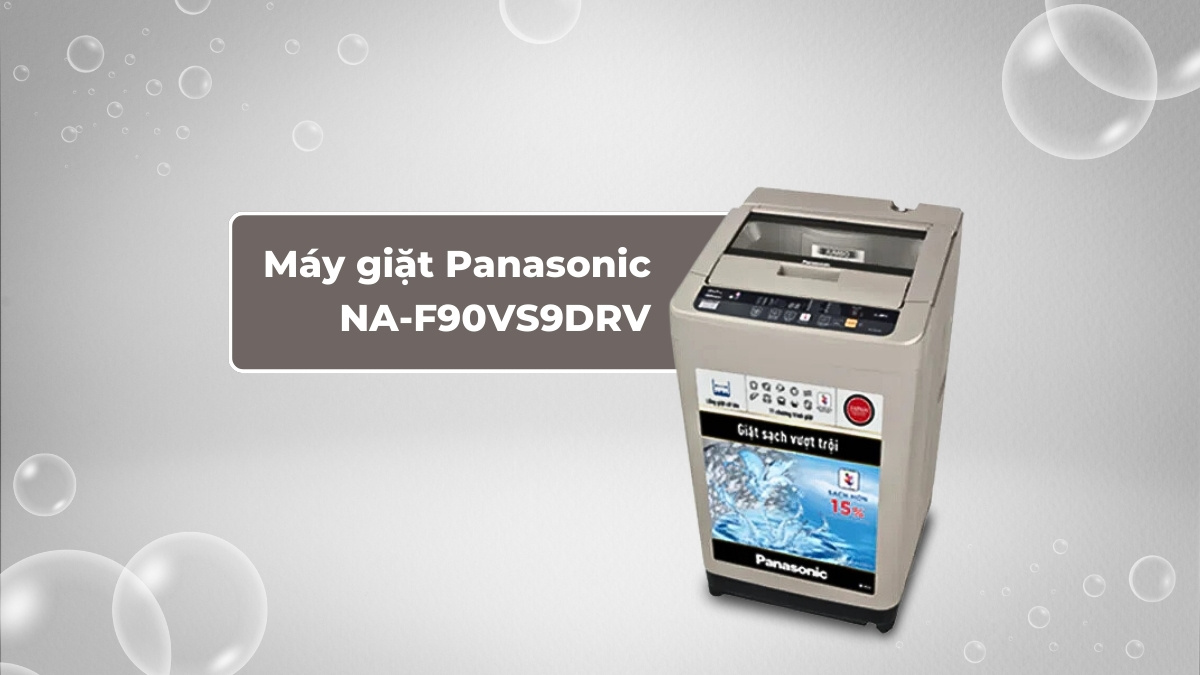 Máy Giặt PANASONIC 9.0 Kg NA-F90VS9DRV sở hữu thiết kế tối giản