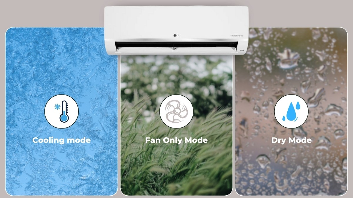 Máy lạnh LG được tích hợp đa dạng chế độ 