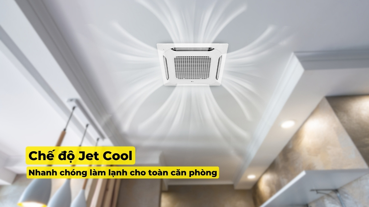 Chế độ Jet Cool giúp làm lạnh không gian phòng nhanh chóng
