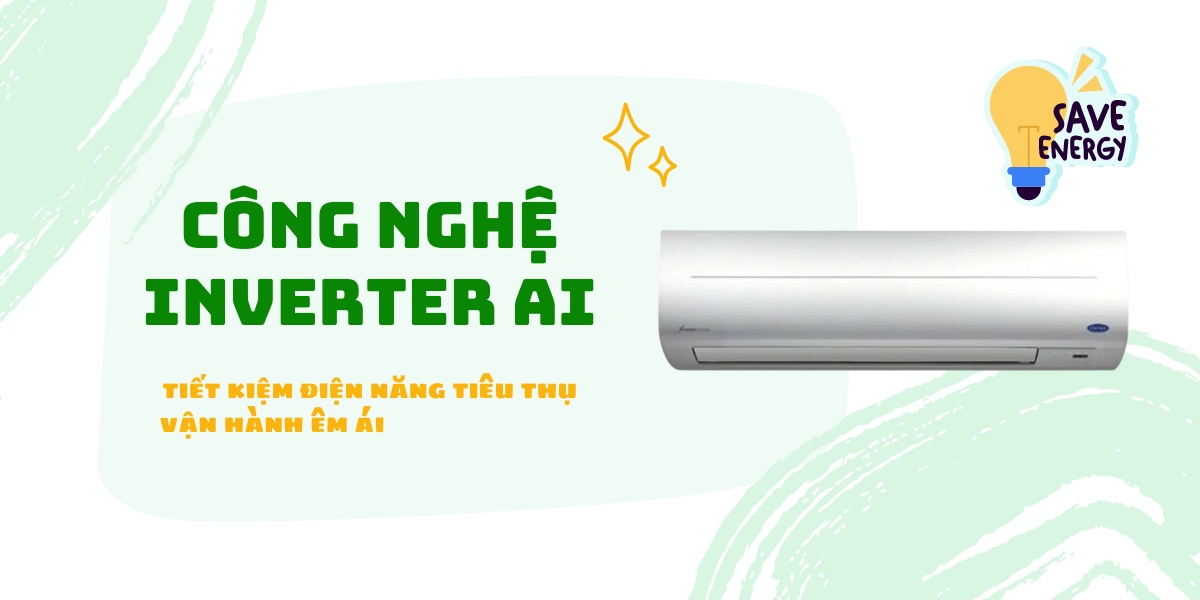 Công nghệ Inverter AI giúp máy lạnh hoạt động ổn định, tiết kiệm điện năng tiêu thụ