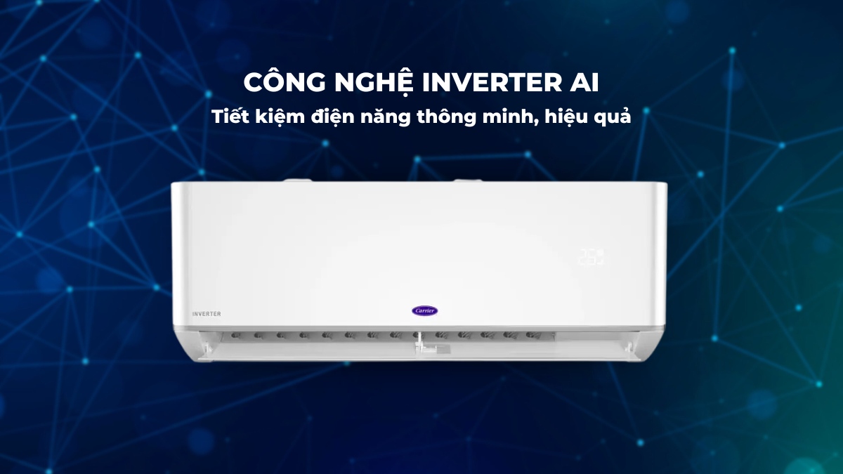 Công nghệ Inverter AI ưu việt giúp thiết bị tối ưu điện năng hiệu quả