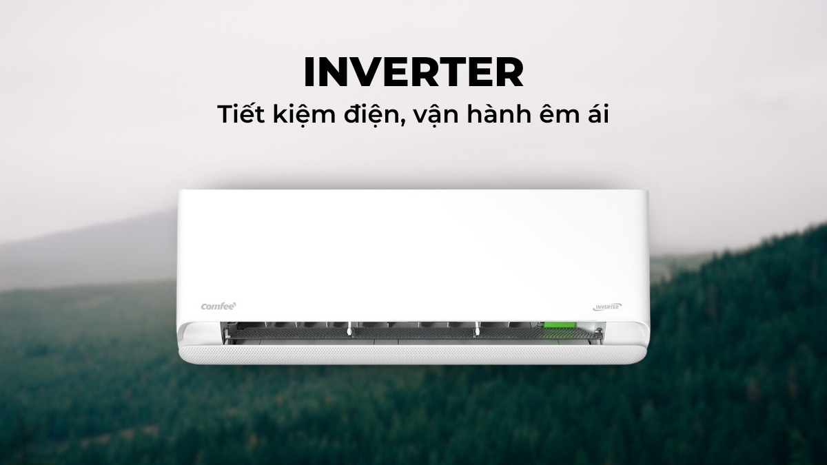 Công nghệ Inverter giúp thiết bị tối ưu điện năng hiệu quả, vận hành êm ái