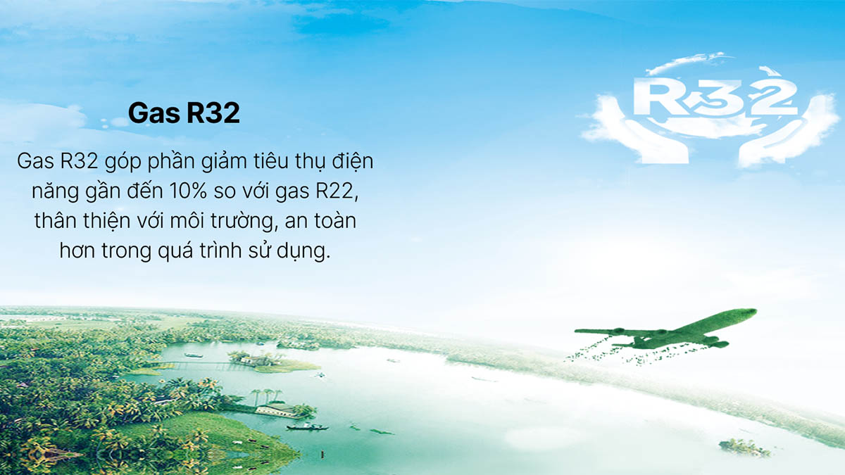 Gas làm lạnh R32 thân thiện với môi trường