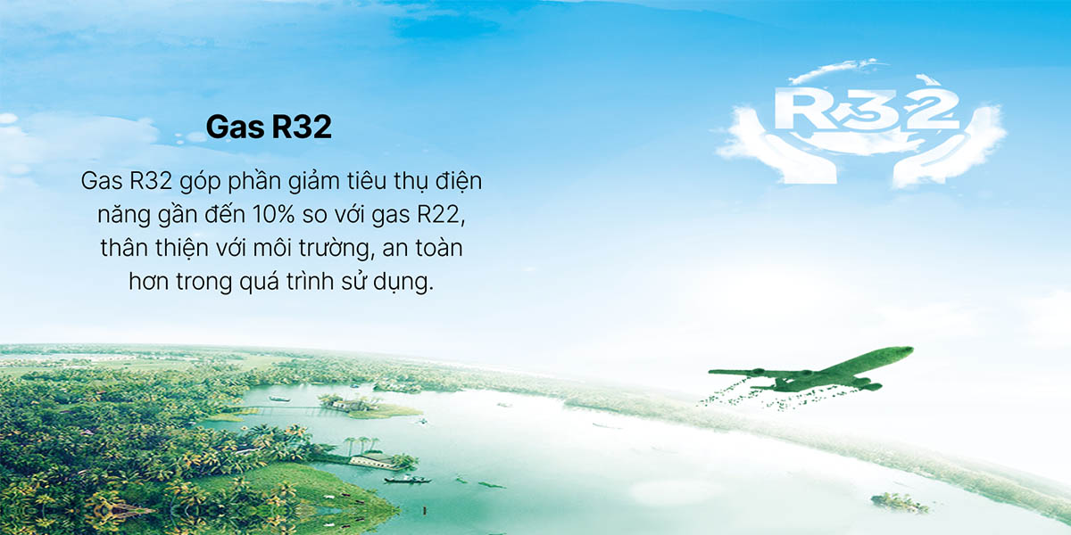 Gas làm lạnh R32 thân thiện với môi trường