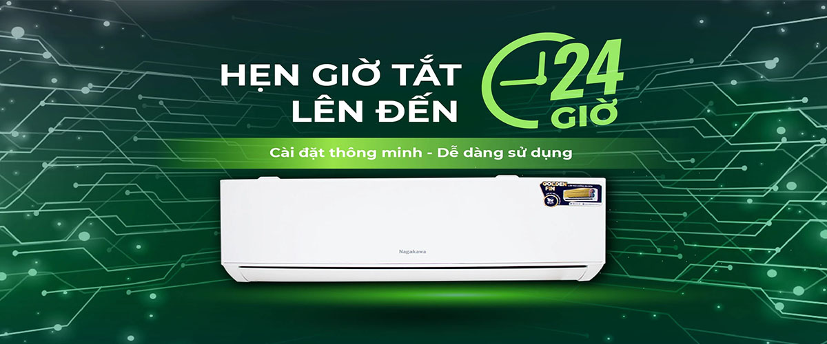 Hẹn giờ tắt lên đến 24h tối ưu thao tác, bảo vệ sức khỏe