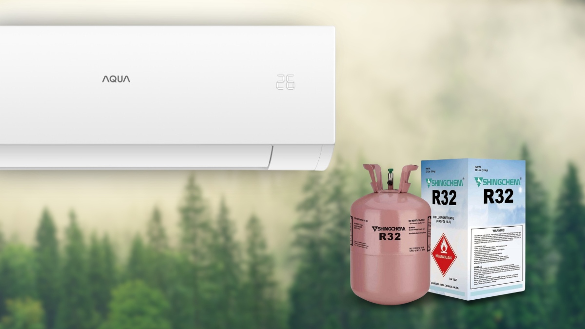 Gas R32 thân thiện môi trường, sở hữu hiệu suất làm lạnh cao