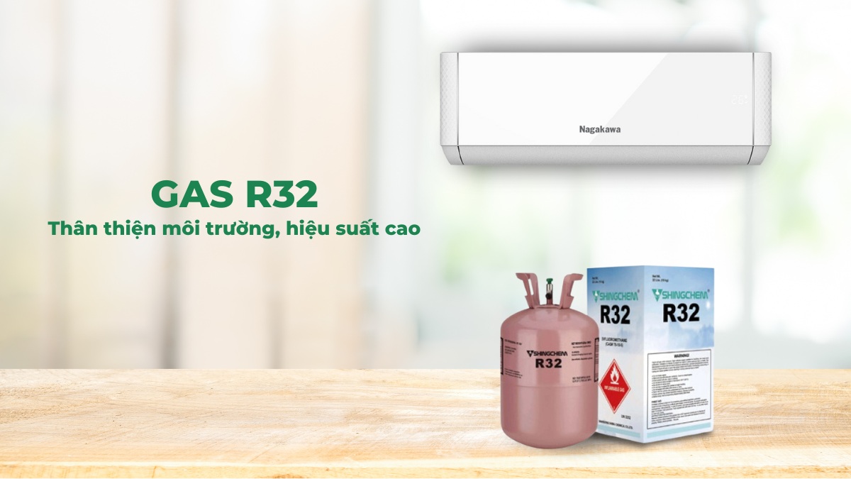 Gas R32 giúp thiết bị làm lạnh nhanh, giảm tác động lên môi trường