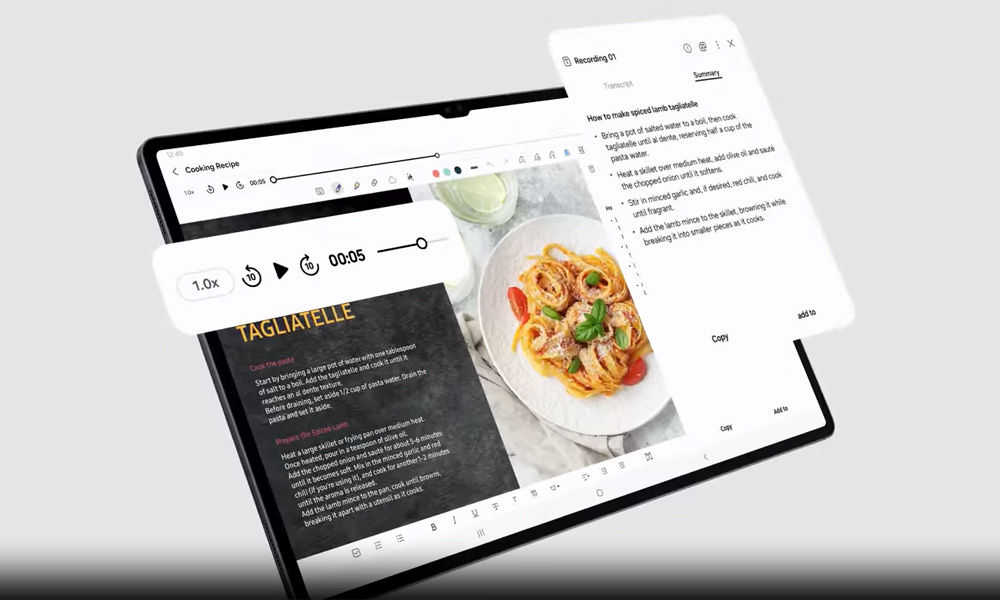 Galaxy Tab S10 Ultra 5G giúp người dùng ghi chú dễ dàng hơn với AI