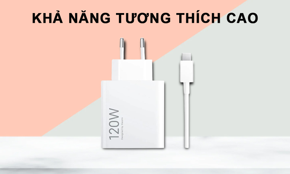 Đầu sạc ADAPTER Xiaomi 120W cho phép kết nối với nhiều thiết bị 