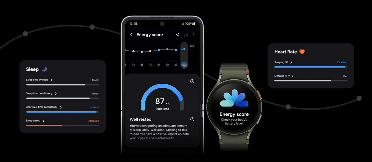 Energy Score trên Galaxy Watch 7 LTE 40mm 