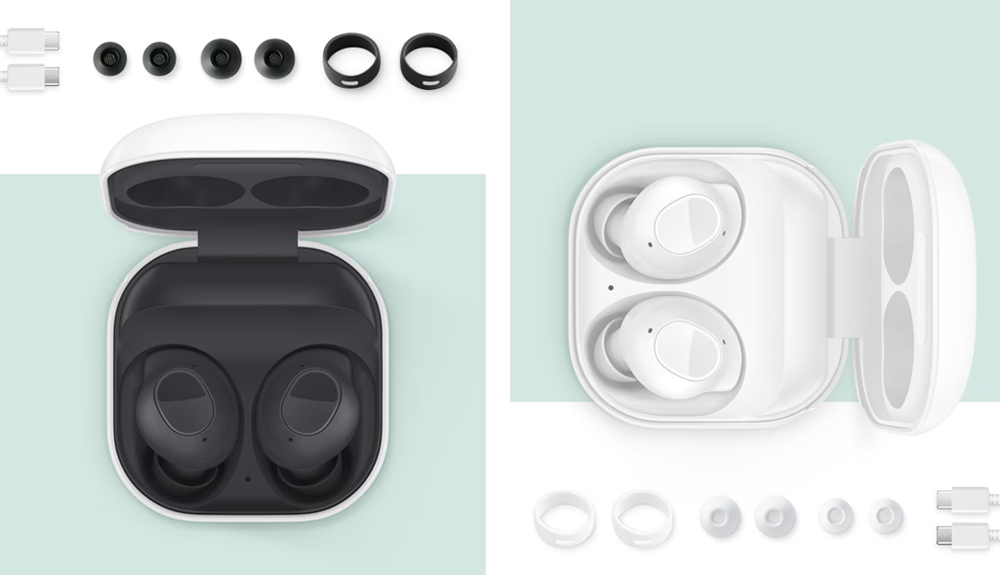 Galaxy Buds FE có nhiều kích cỡ cho đệm vòng tai nghe và nút đệm tai nghe