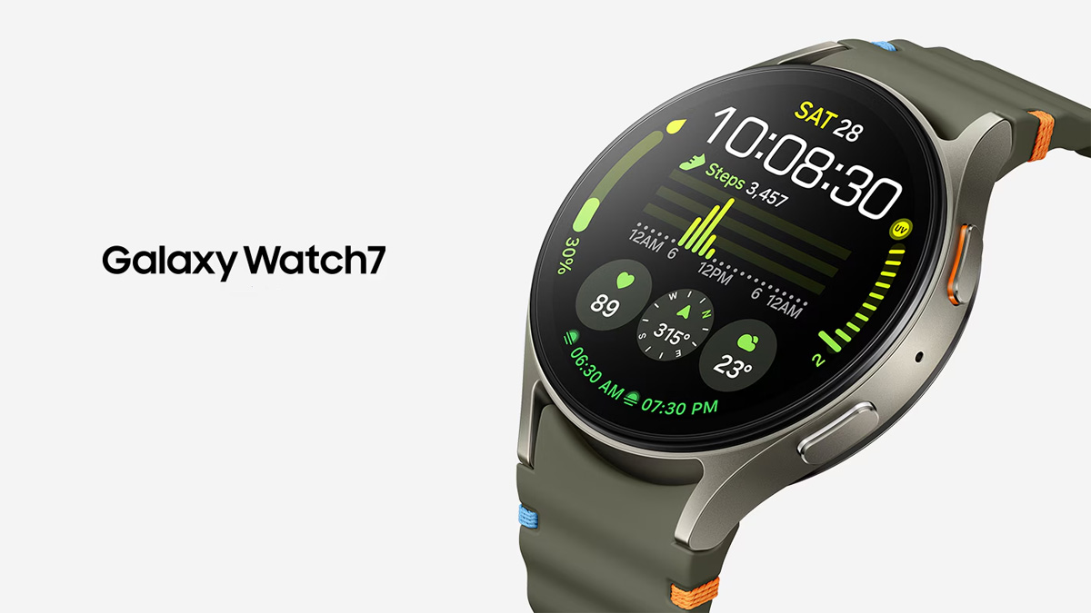 Galaxy Watch 7 được bảo vệ bởi lớp hợp kim nhôm bên ngoài