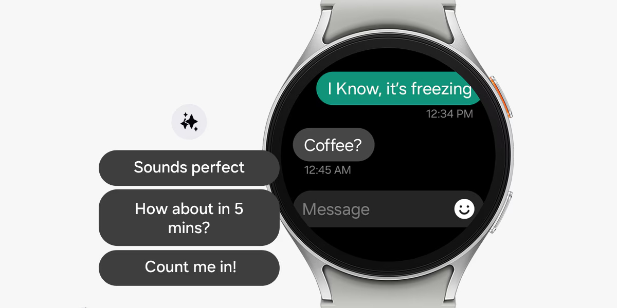 Gợi ý trả lời tin nhắn trên Galaxy Watch 7