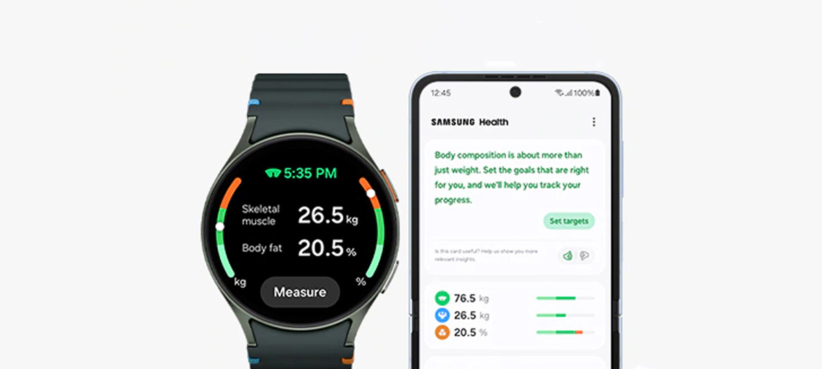 Theo dõi chỉ số thành phần cơ thể trên Galaxy Watch 7 LTE 40mm