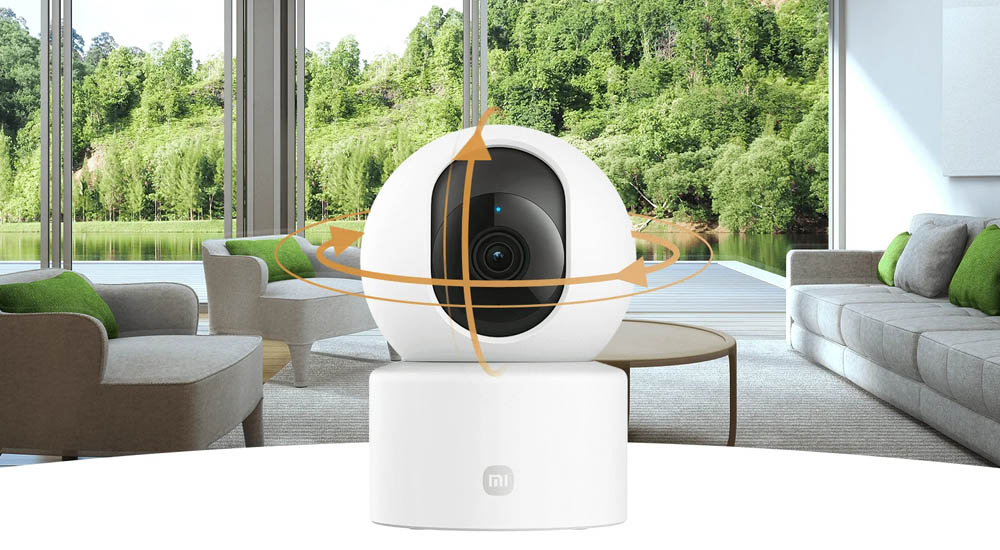 Xiaomi Smart Cam C301 có thể xoay nghiêng và thu phóng linh hoạt