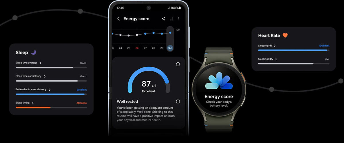 Tính năng Điểm số năng lượng của Galaxy Watch 7 LTE 