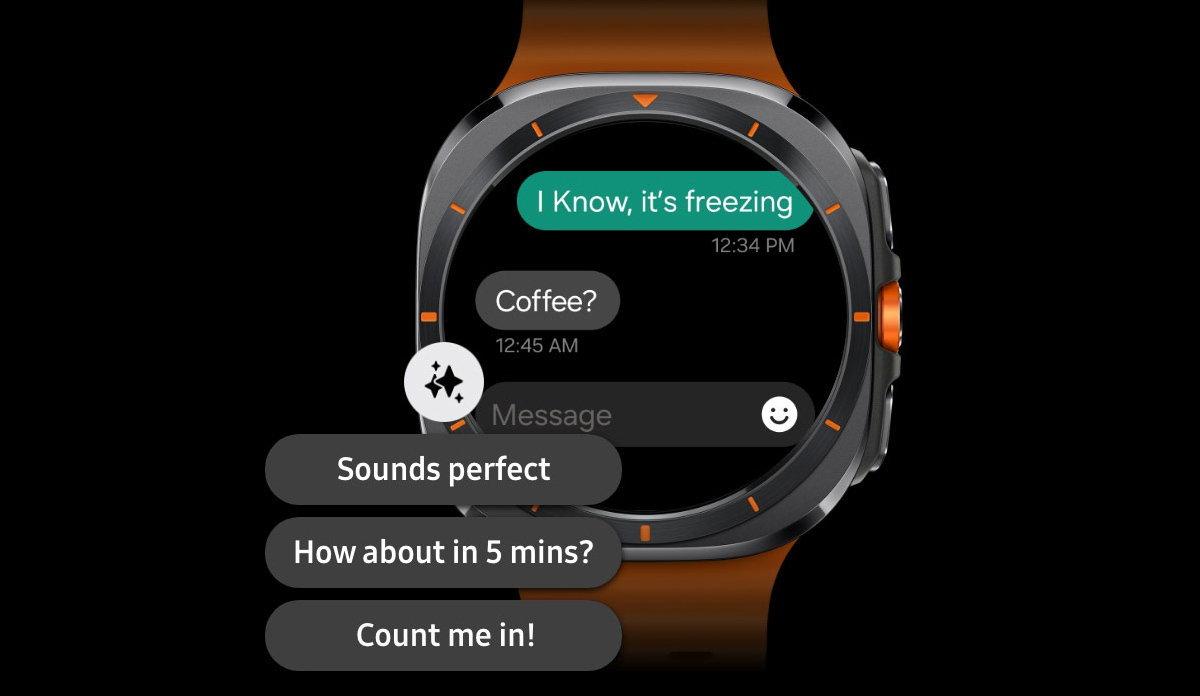 Trợ lý văn bản AI trên Galaxy Watch Ultra