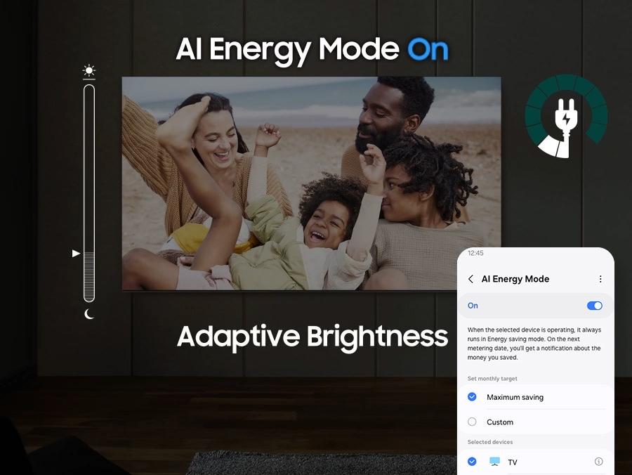 Chế độ AI Energy tự động điều chỉnh độ sáng màn hình để tiết kiệm năng lượng
