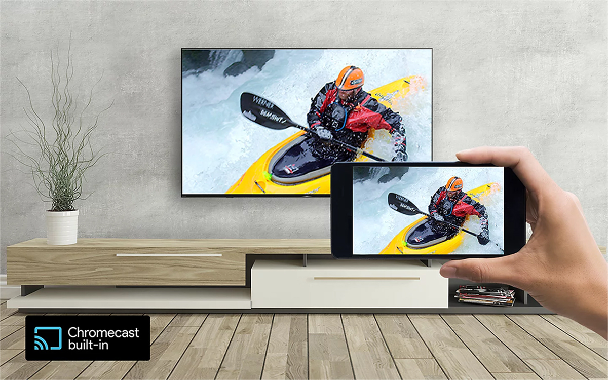 Chia sẻ nội dung lên tivi nhanh hơn bằng Chromecast built-in