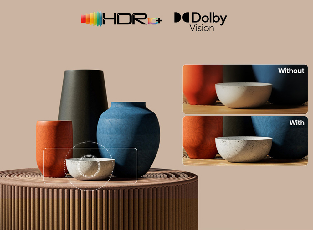 Công nghệ HDR10+ và Dolby Vision nâng cao chất lượng khung hình hiệu quả