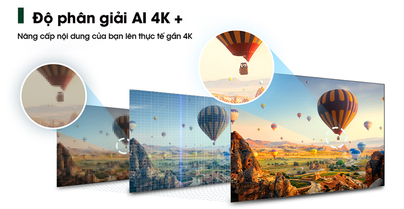 Công nghệ AI nâng cấp hình ảnh trên tivi Toshiba