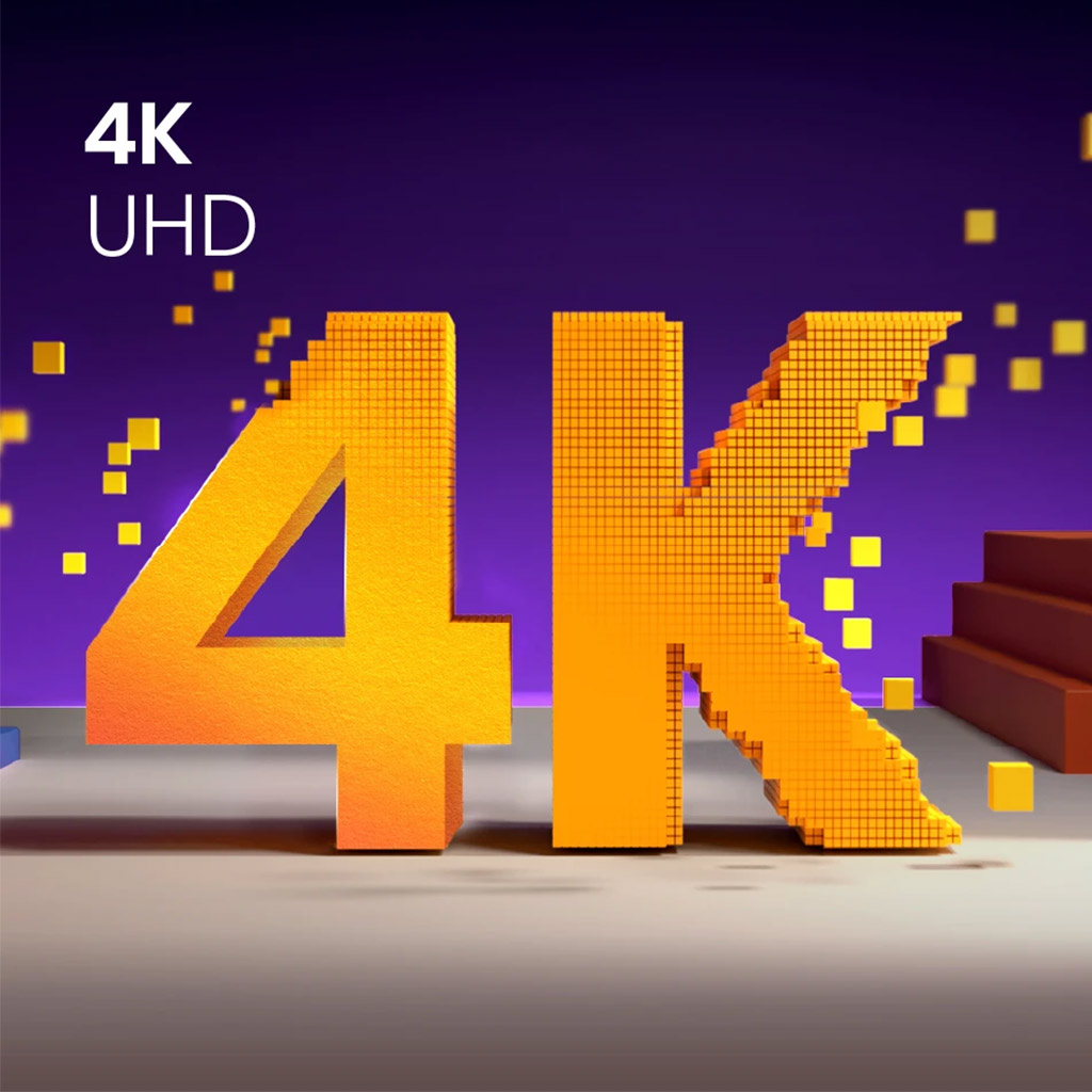 Độ phân giải 4K UHD mang đến hình ảnh sắc nét đáng kinh ngạc