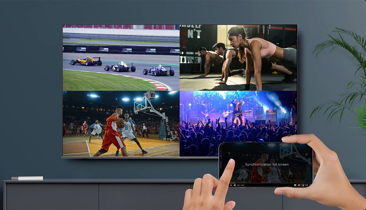 Tính năng Multi View 2.0 giúp bạn xem nhiều màn hình hơn trên tivi
