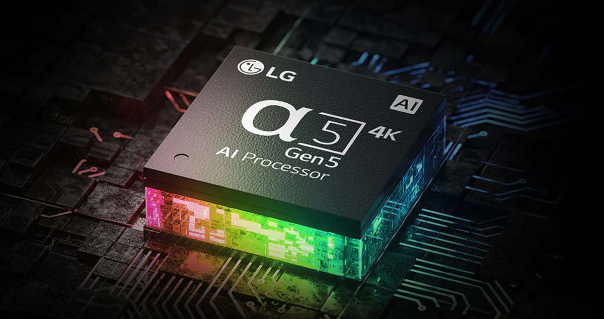 Bộ xử lý α5 Gen5 AI 4K nâng cao chất lượng hình ảnh rõ rét và chi tiết