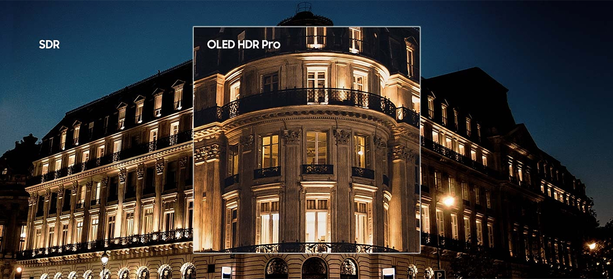 Công nghệ OLED HDR Pro cung cấp độ sáng vượt trội, độ tương phản tối ưu