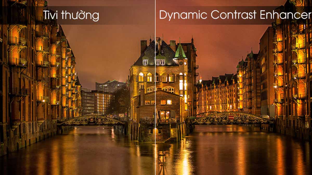Công nghệ Dynamic Contrast Enhancer tối ưu khung hình thêm rõ nét