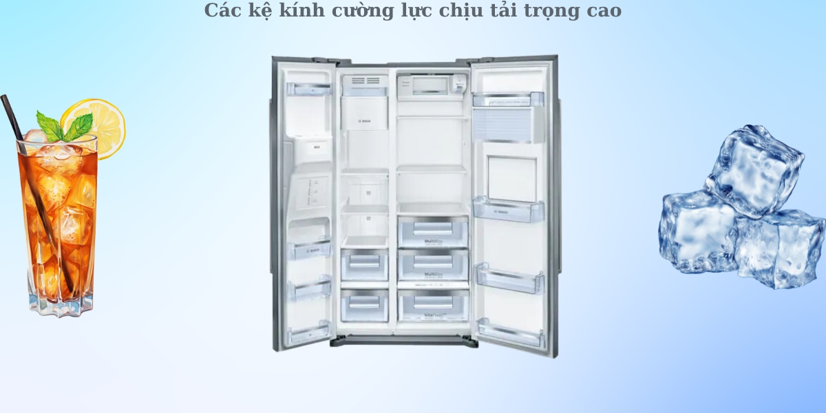 Các kệ kính cường lực chịu tải trọng cao