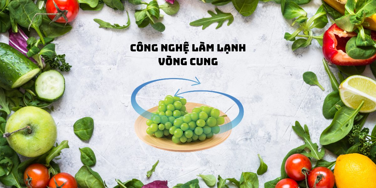 Công nghệ làm lạnh vòm làm lạnh đều khắp tủ