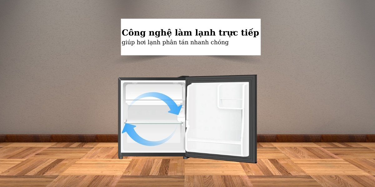 Công nghệ làm lạnh trực tiếp giúp bảo quản thực phẩm tươi ngon